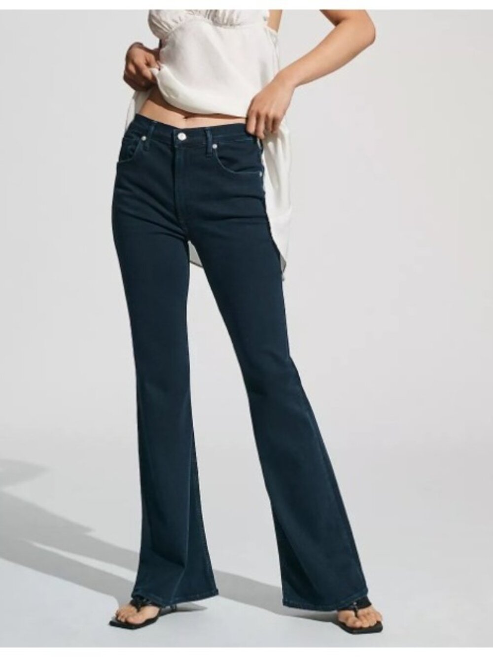 Citizens of Humanity Lilah Jeans 30 High Rise Bootcut Flare Dark Blue Wash Denim